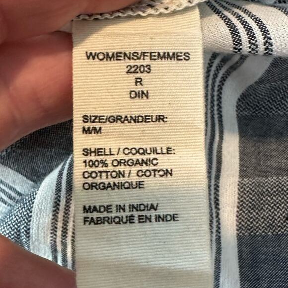 Woolrich Cleo Falls Eco Rich Tunic Shirt Organic Cotton Size Medium - Picture 9 of 10